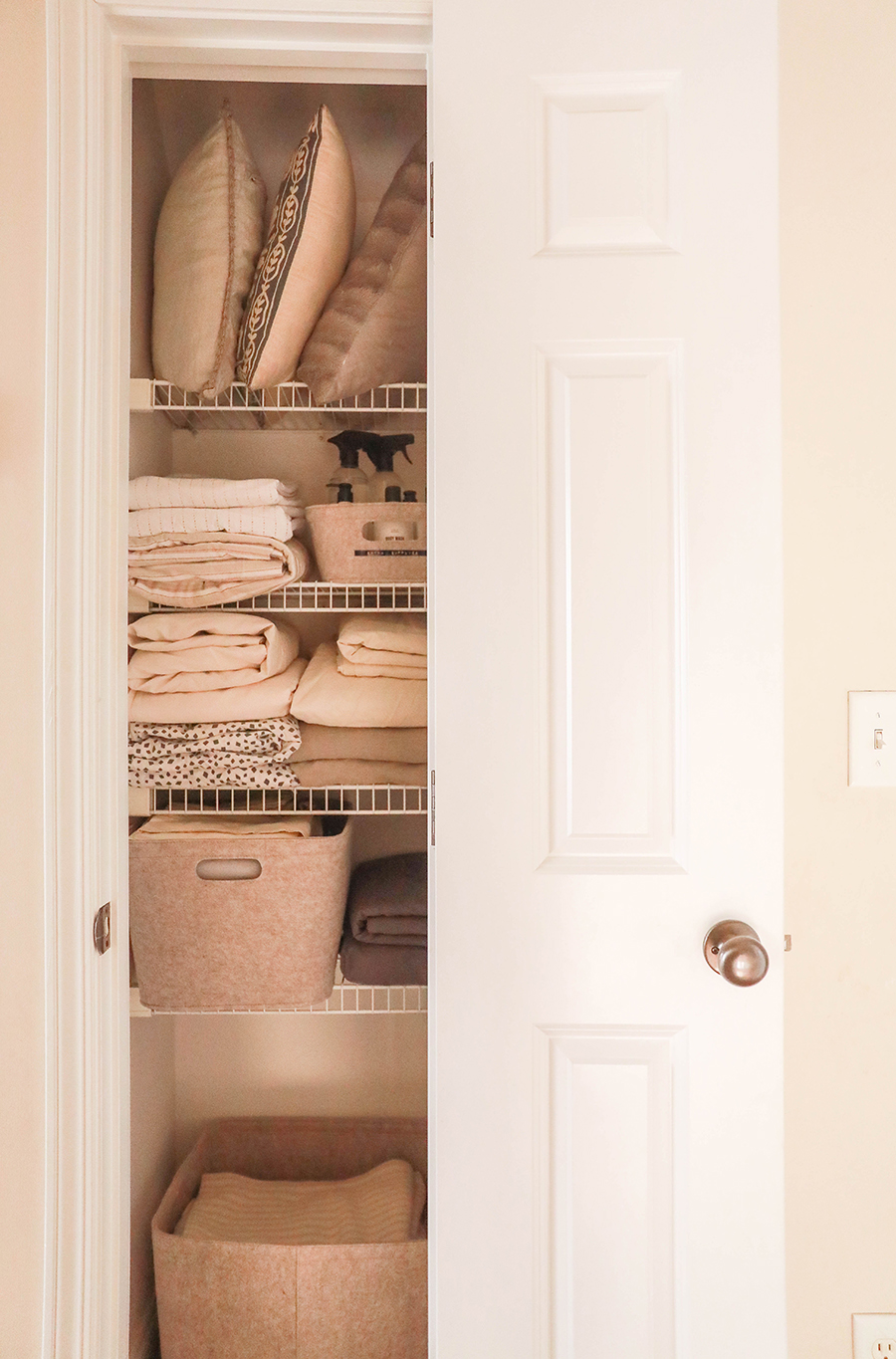 Linen Closet + Bathroom Organization - In Honor Of Design