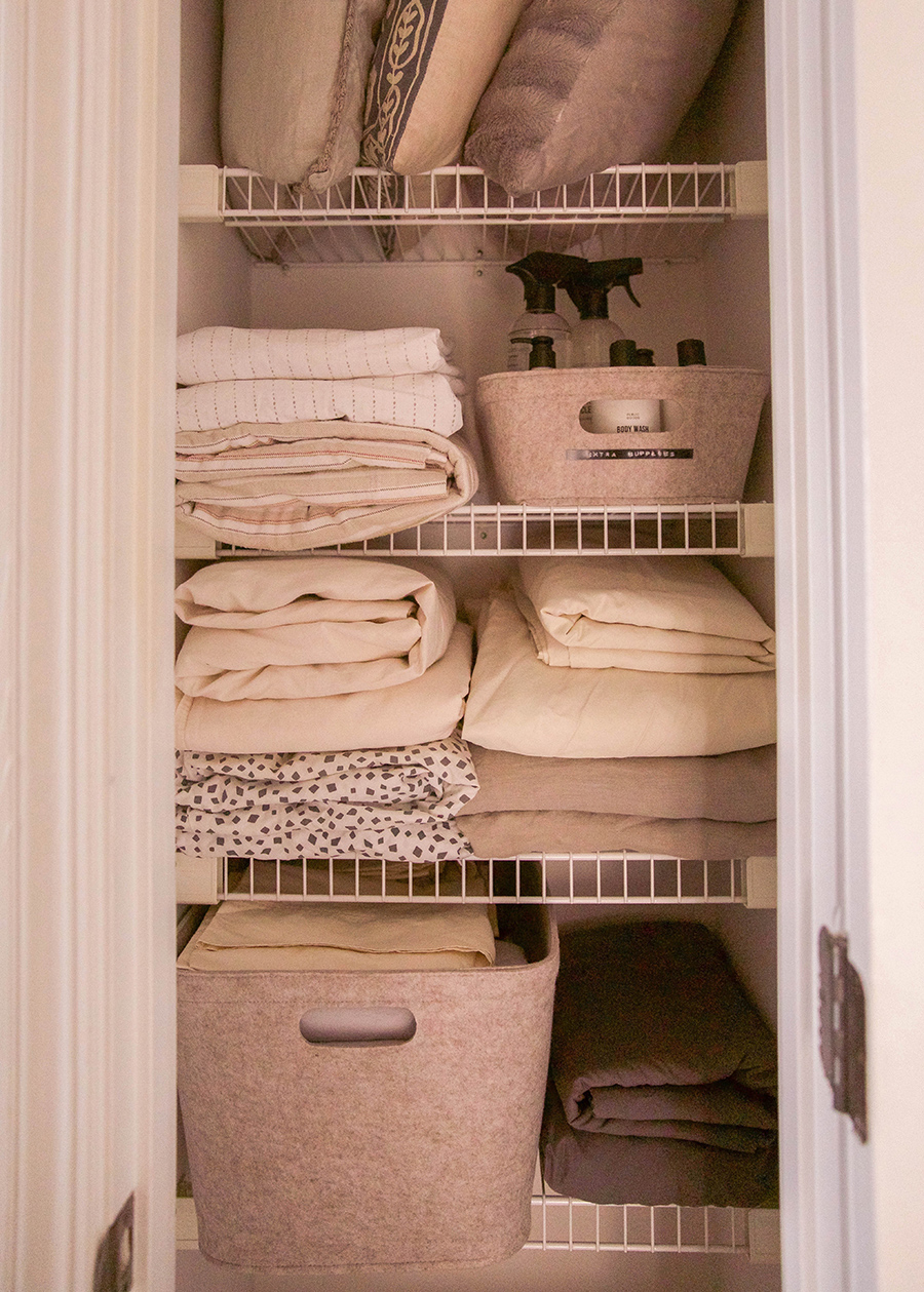Bathroom Linen Closet with Open Shelving - Closet - Other - by