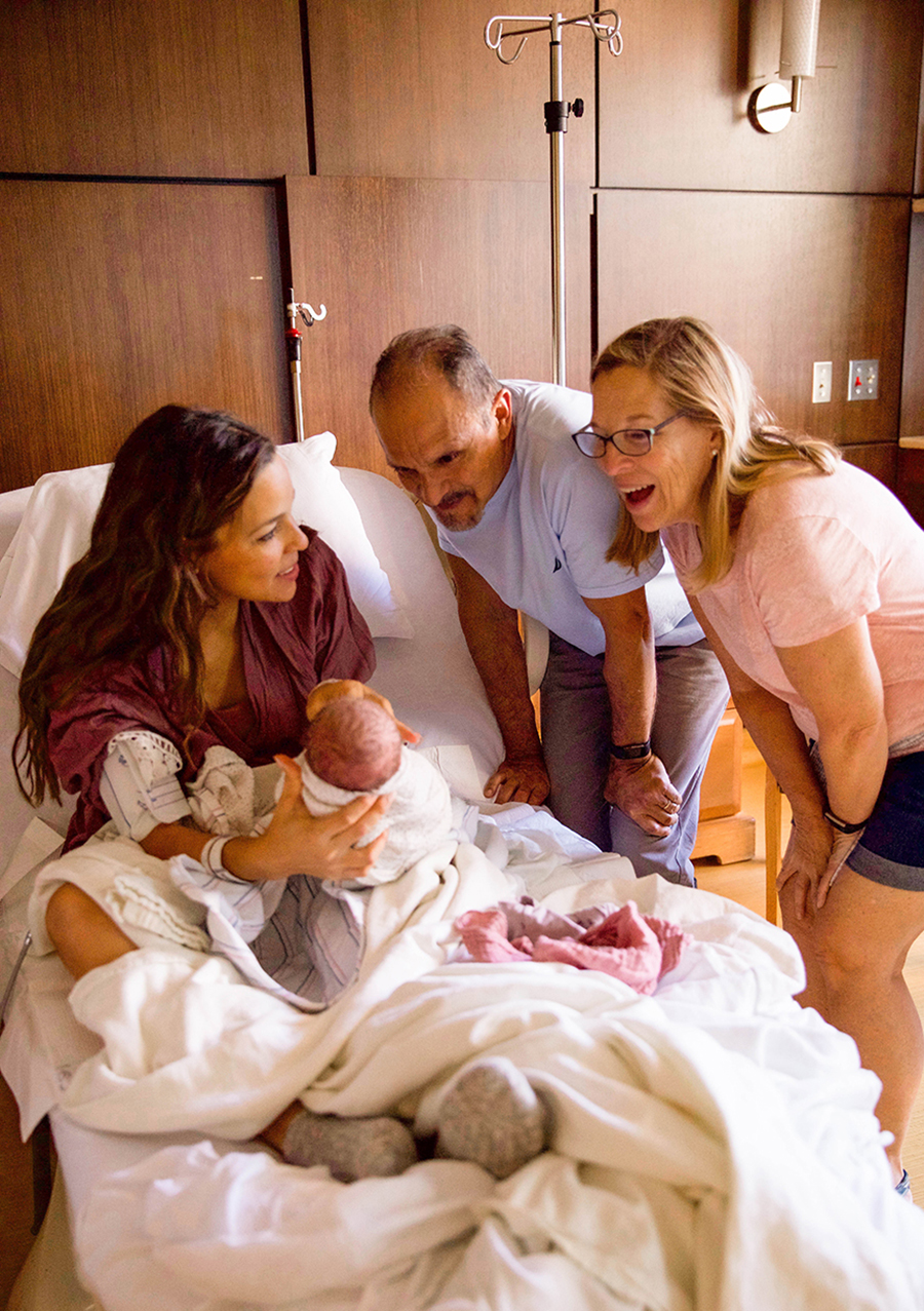 grandparents - new baby - hospital visit