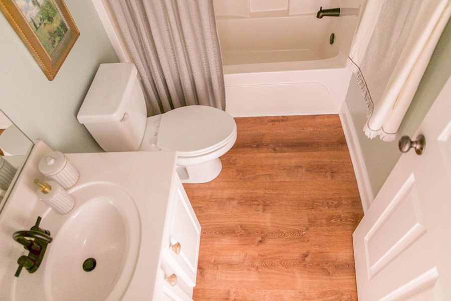 bathroom flooring - luxury vinyl flooring