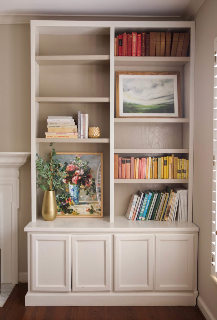 Styling The Open Bookshelves - In Honor Of Design