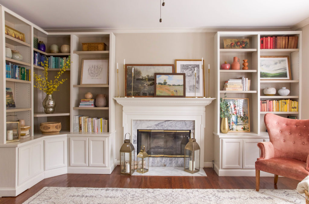 Styling The Open Bookshelves - In Honor Of Design