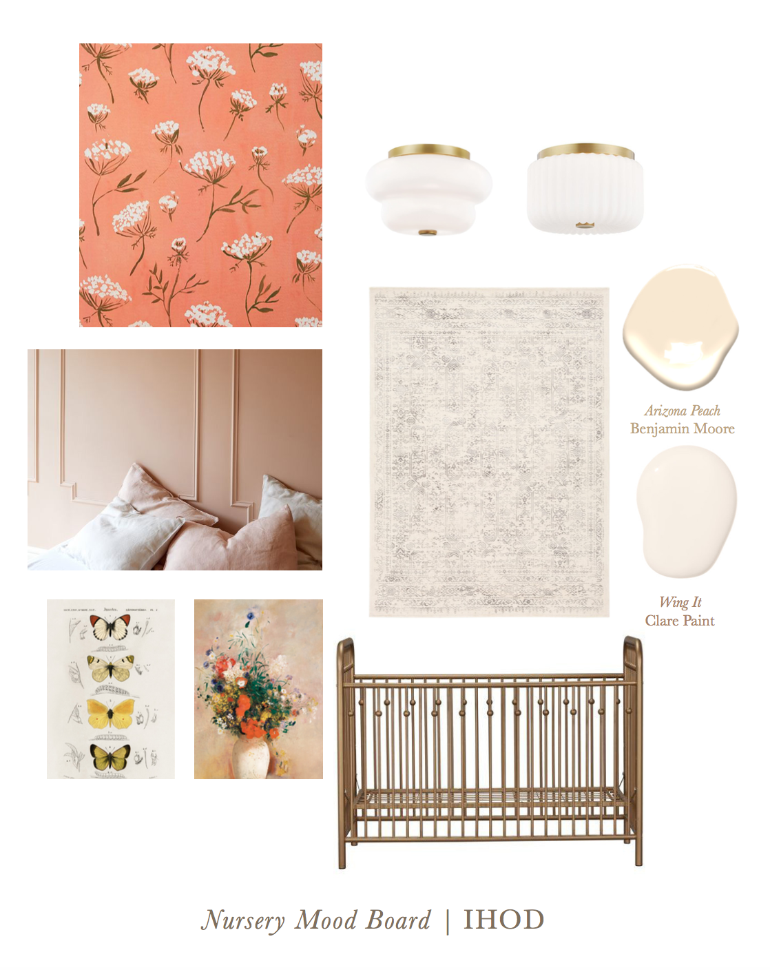 nursery design - mood board