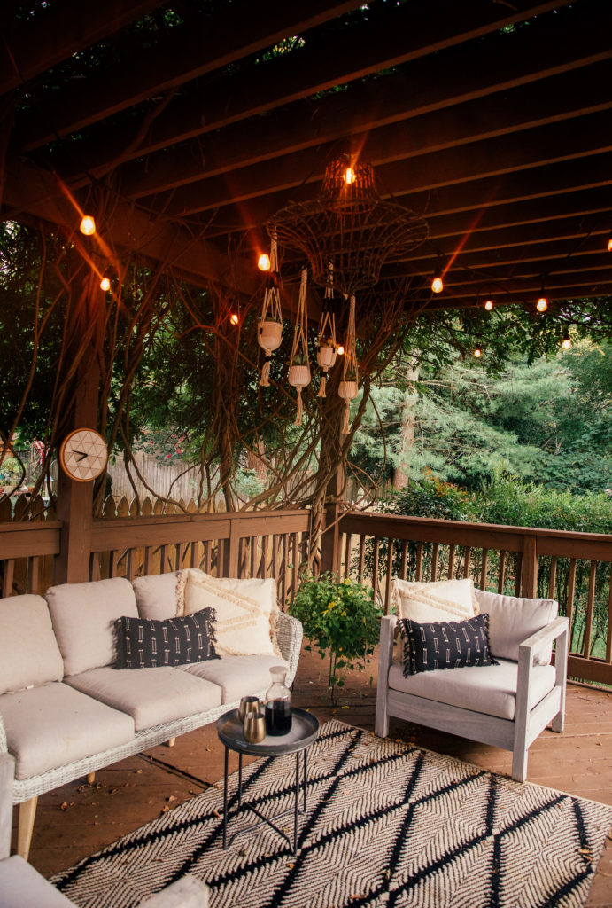 The back patio in the new house + Outdoor furniture sale. - In Honor Of ...