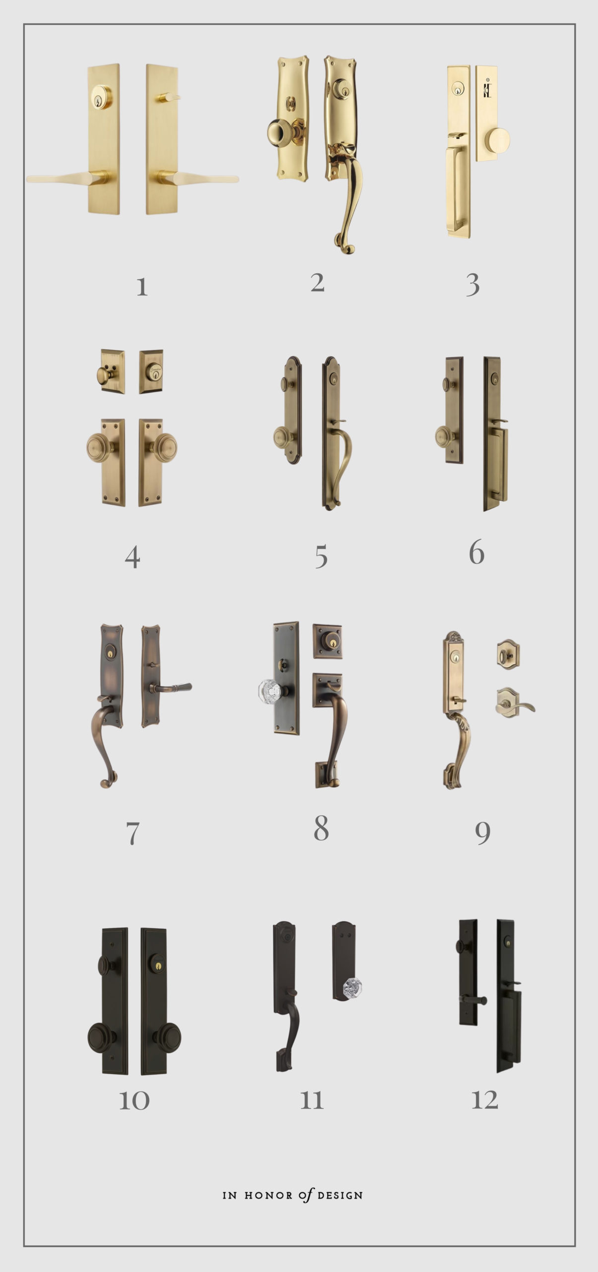 entry set doorknob handles