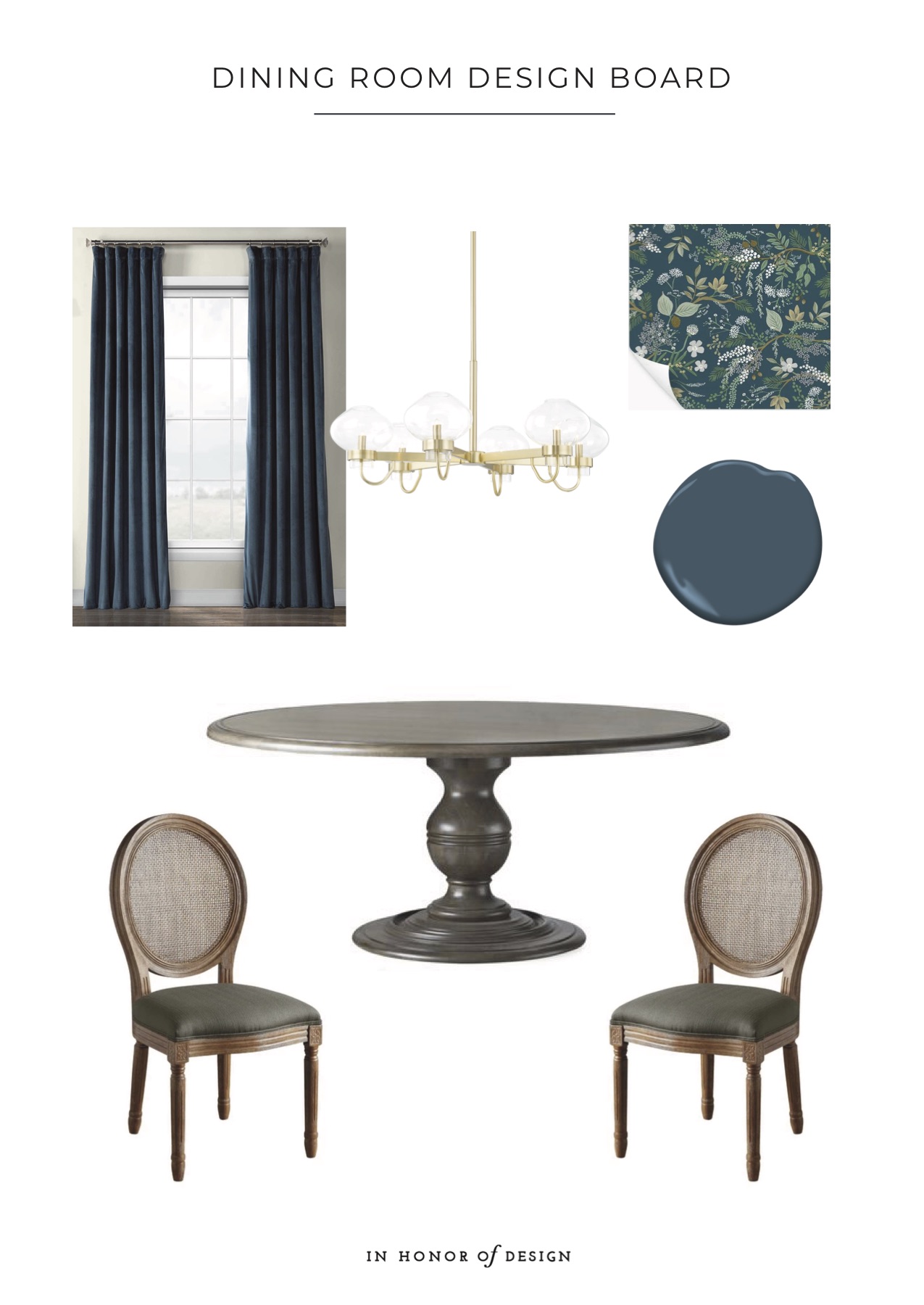 dining room design board - IHOD