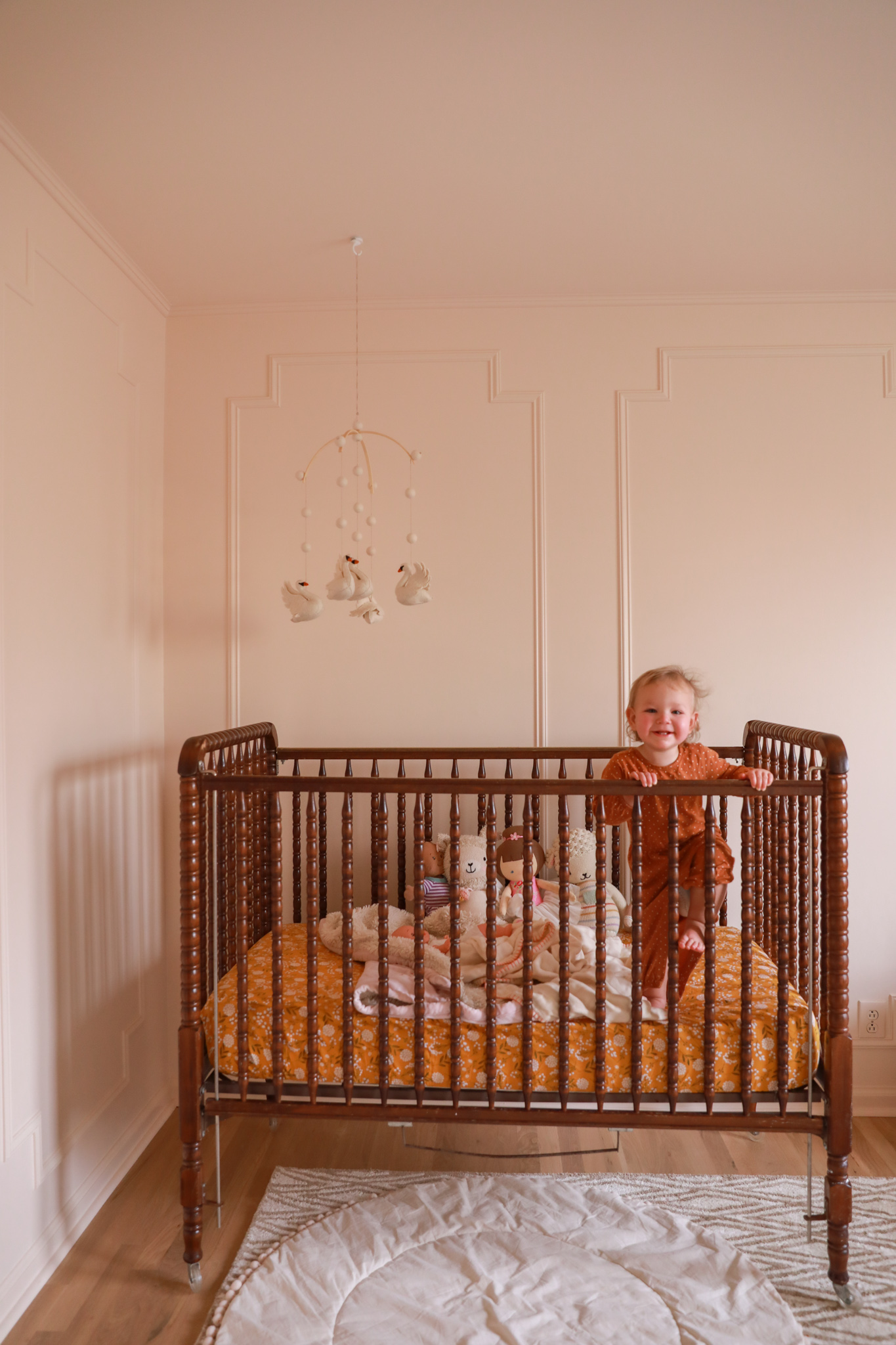 vintage crib nursery design