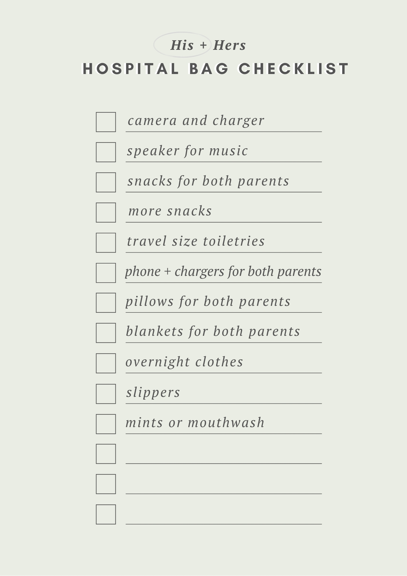 Hospital Checklist: What to Pack in Your Bag (2023)