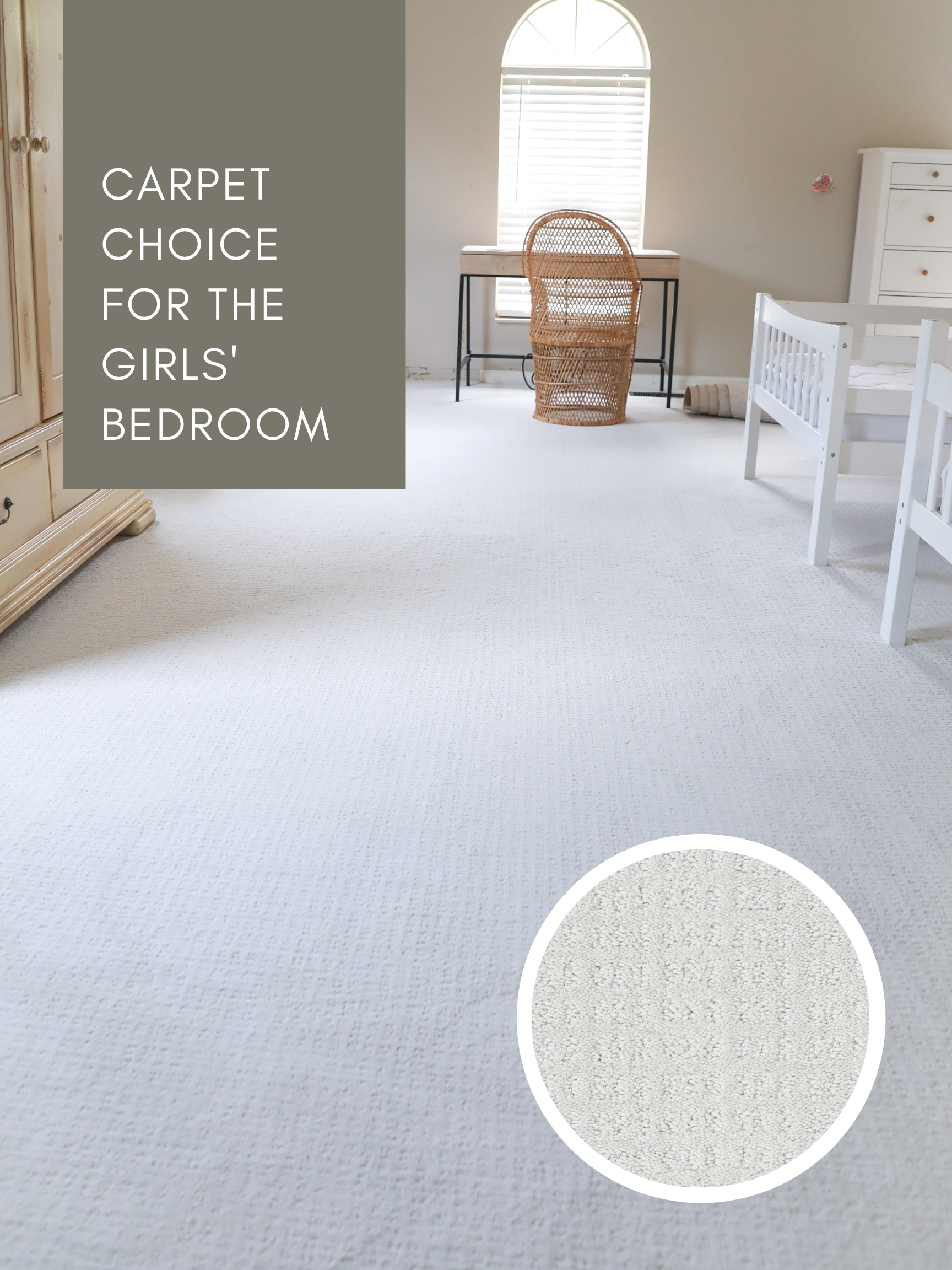 The carpet we chose for the girls' room. - In Honor Of Design
