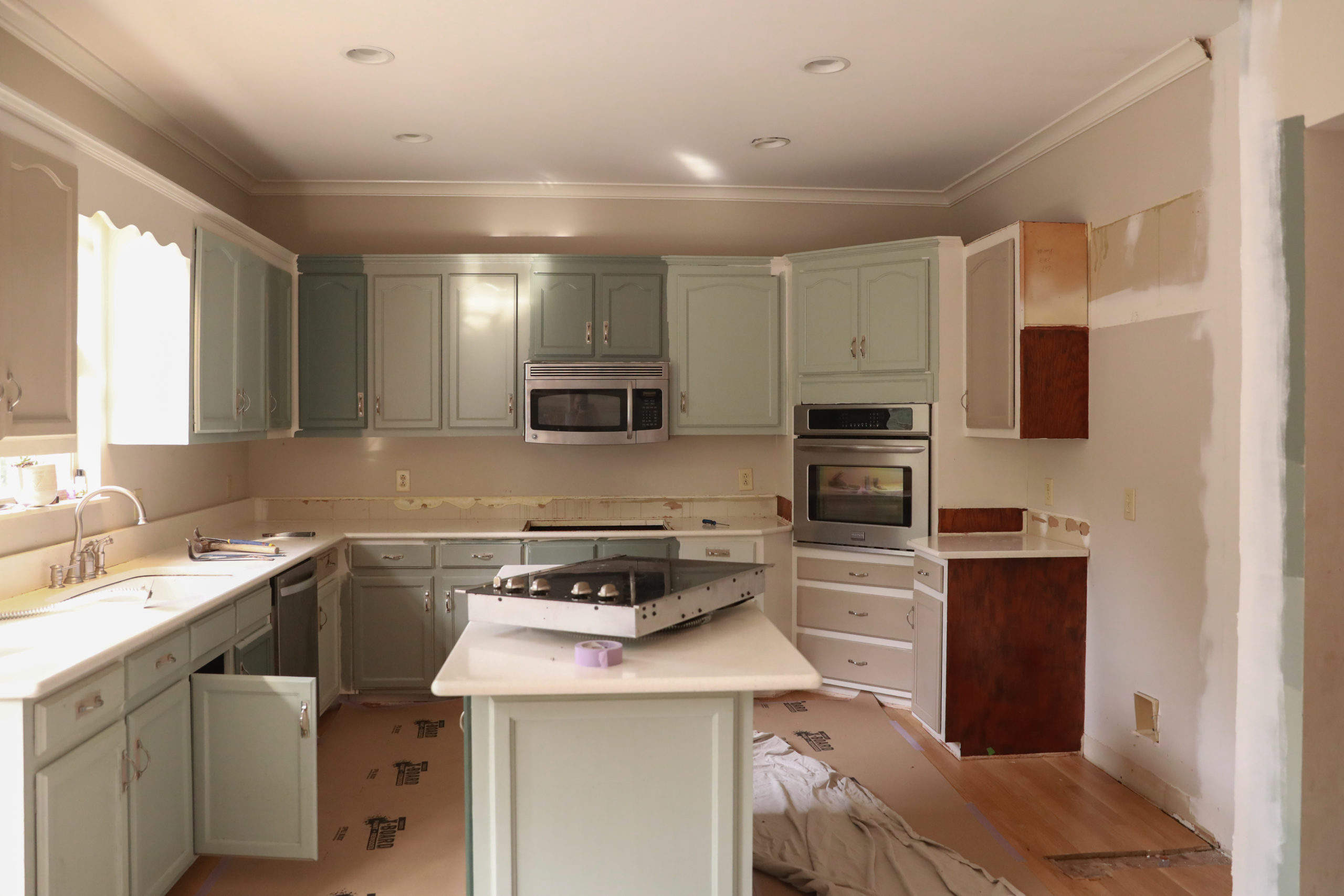 kitchen renovation progress