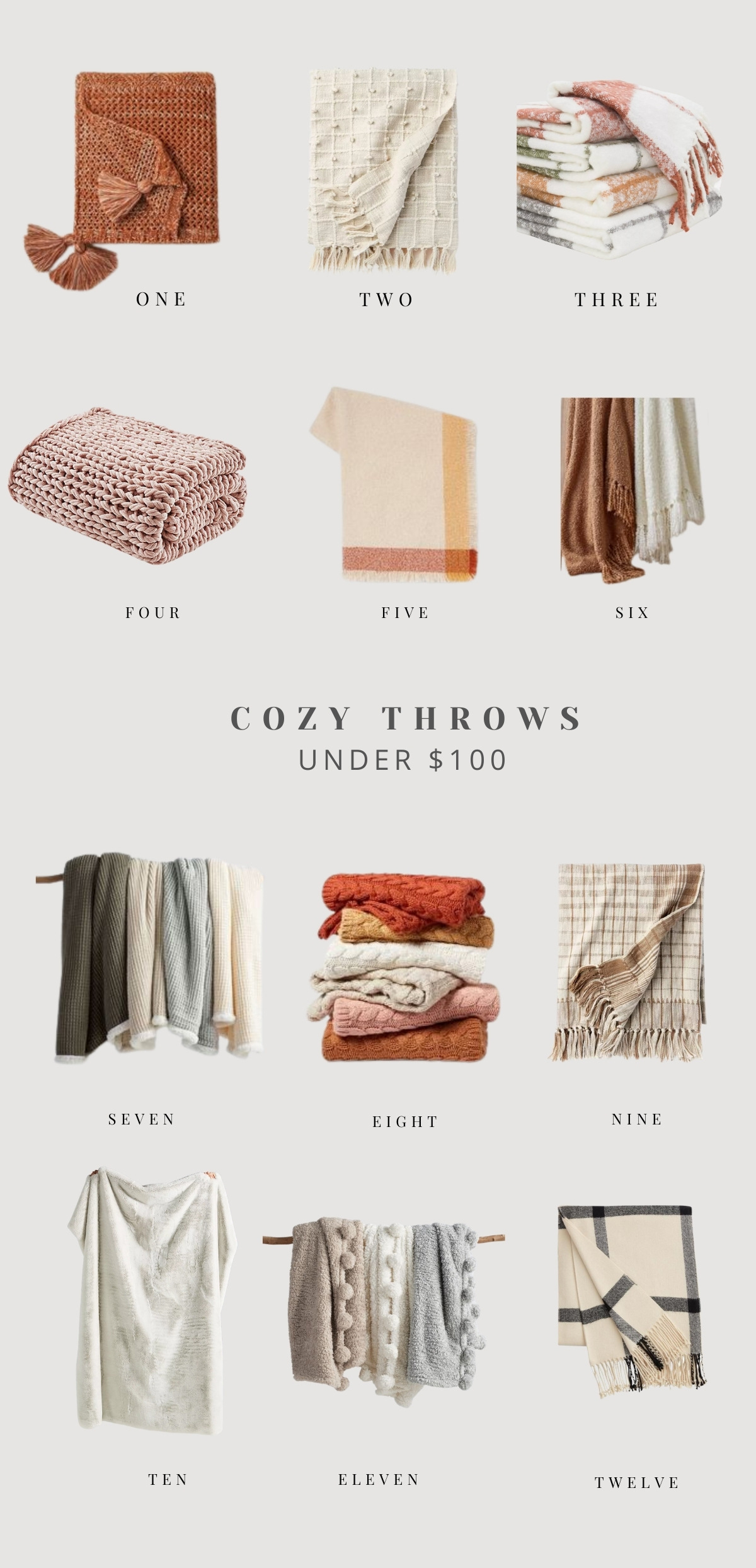 cozy throws under $100