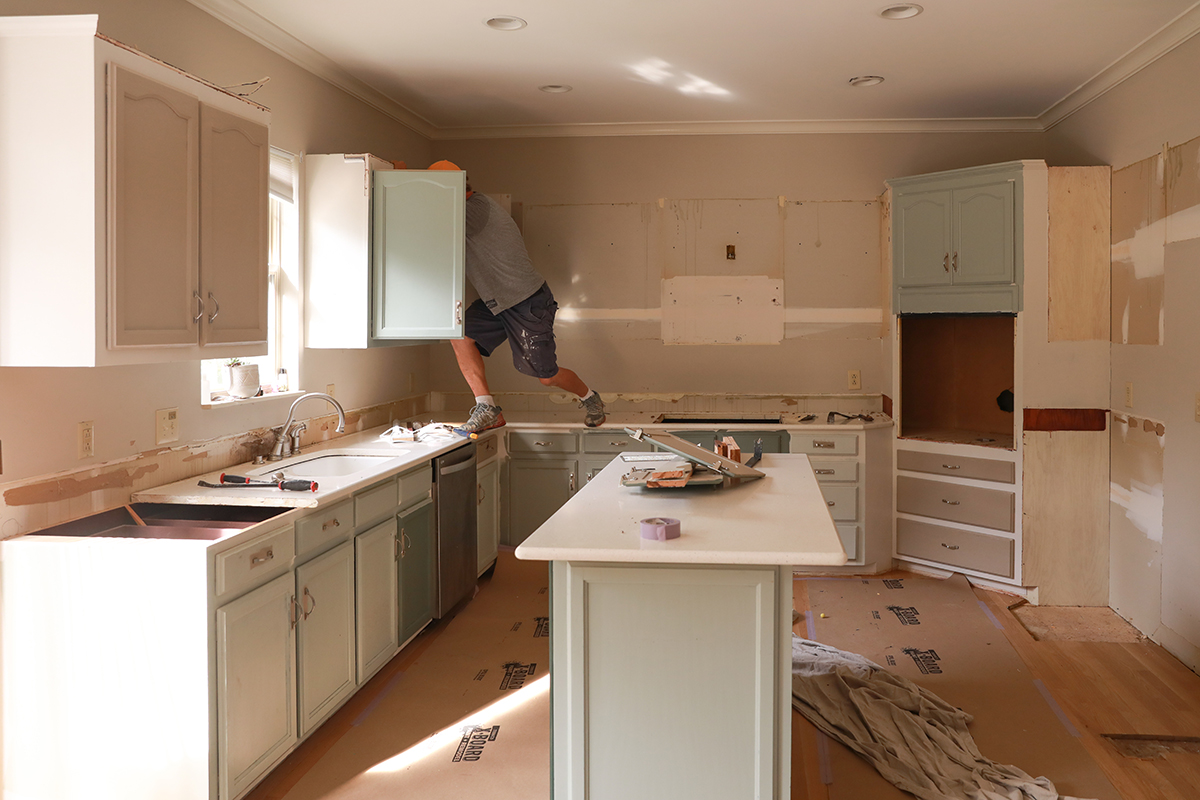 kitchen demo - renovation