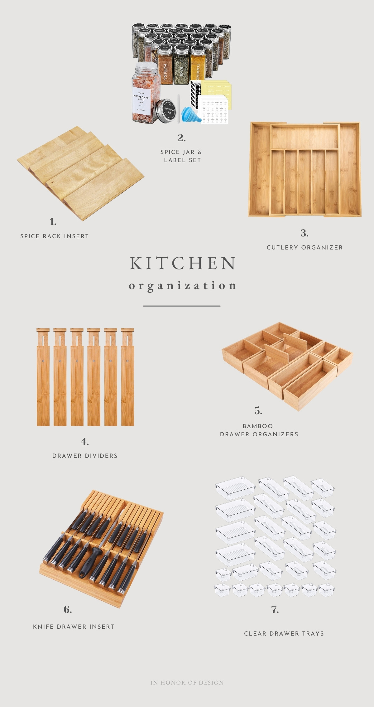 Kitchen Series: Drawer Organization - In Honor Of Design