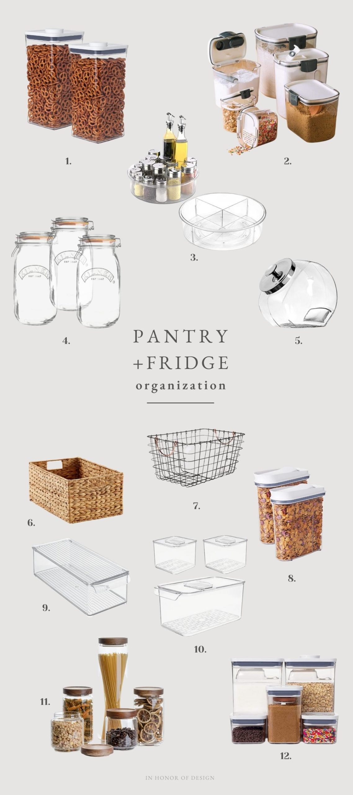 Pantry + Refrigerator Organization - In Honor Of Design