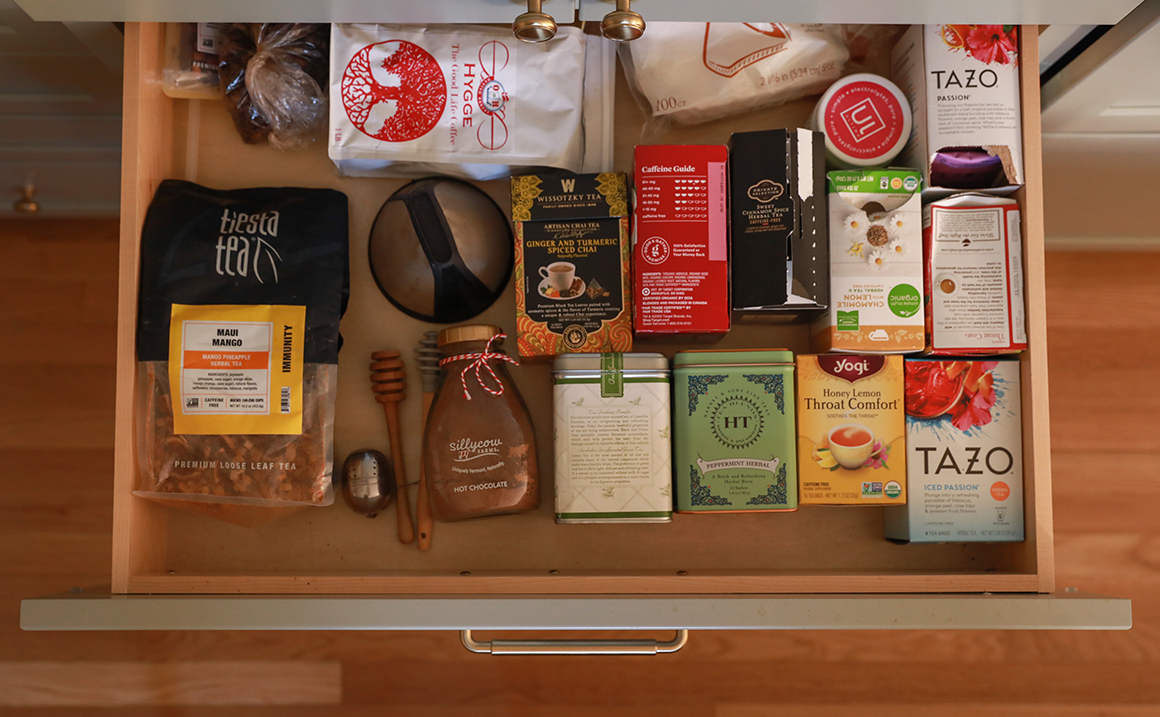 tea and coffee drawer