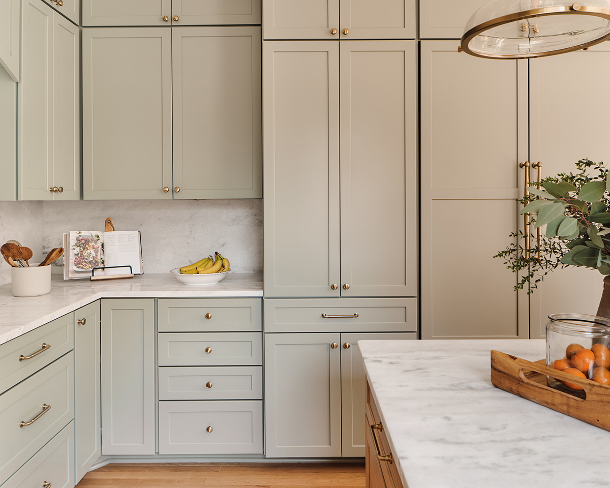 sage green cabinets