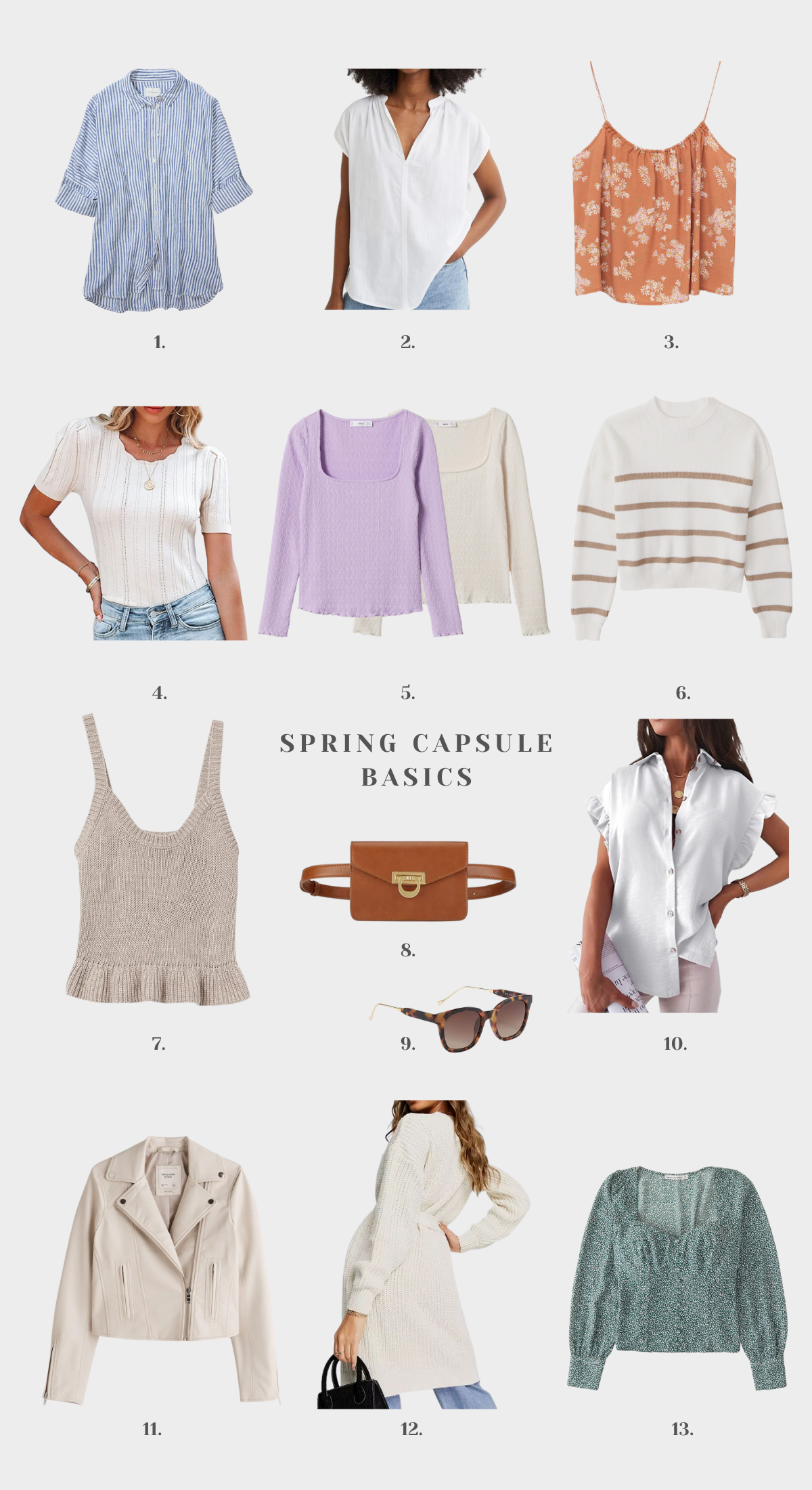 Spring Capsule Wardrobe Basics + The Looks I Wore