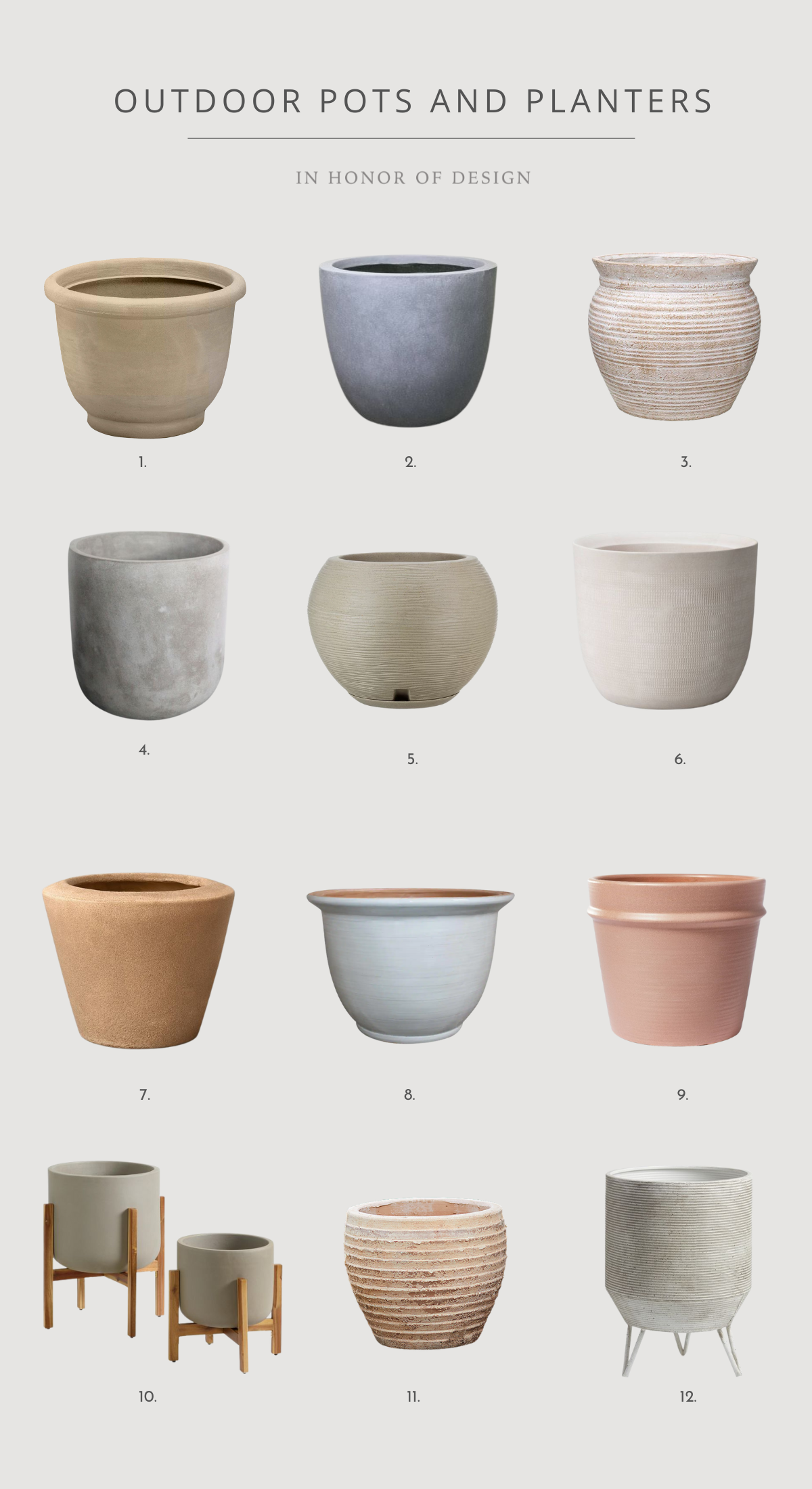 outdoor pots and planters