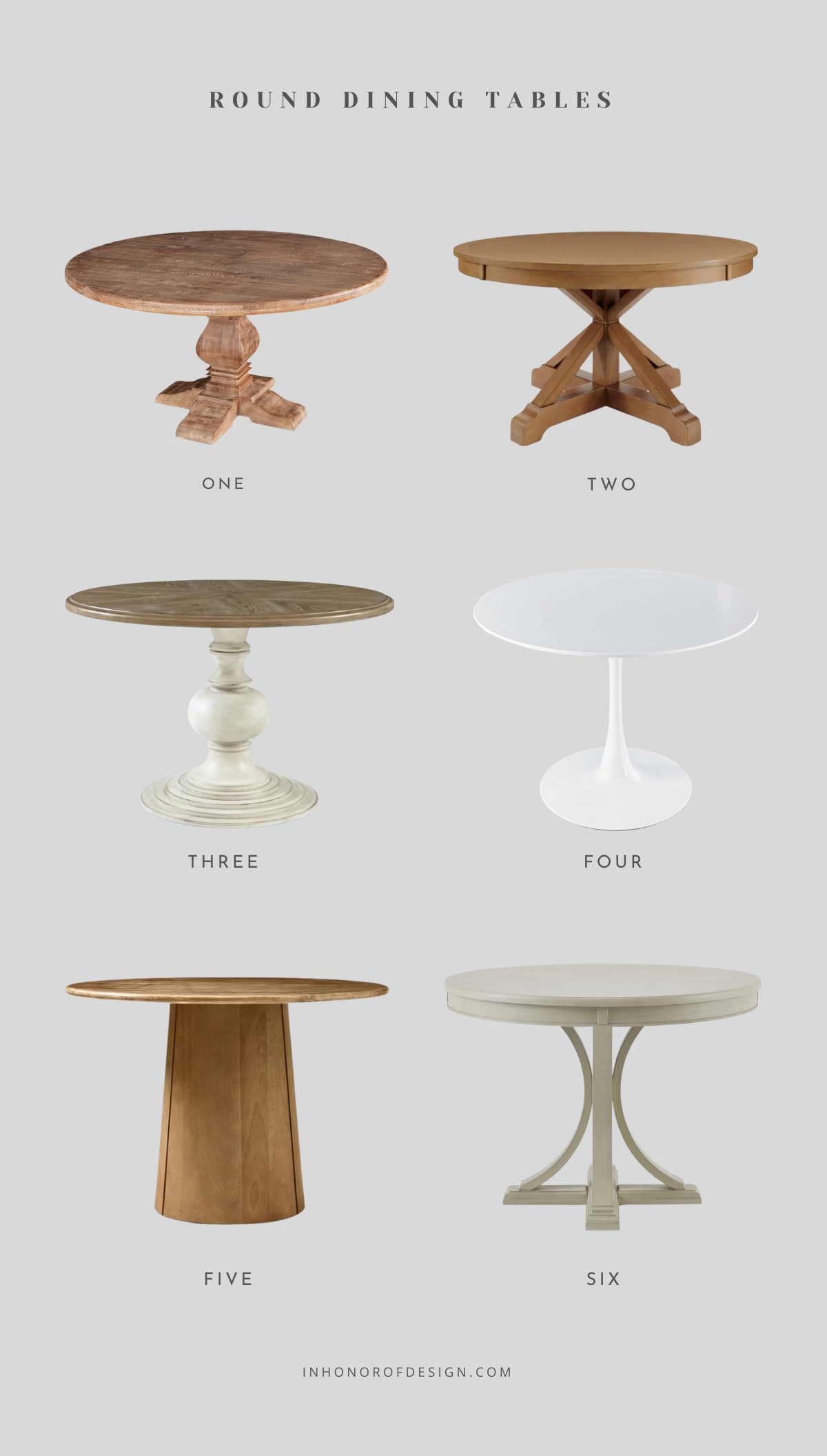 round dining tables