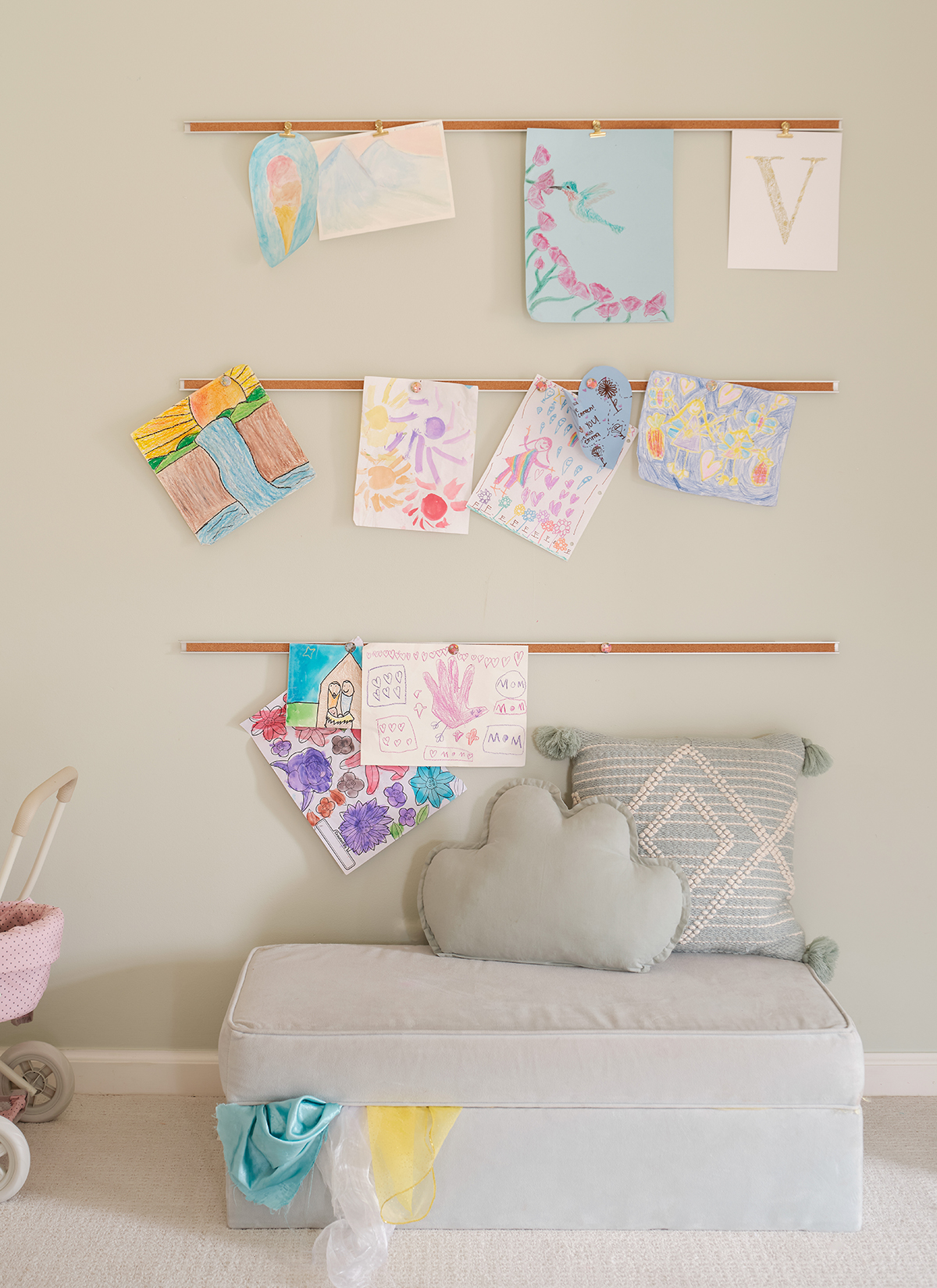 Kids Art Display Ideas - In Honor Of Design