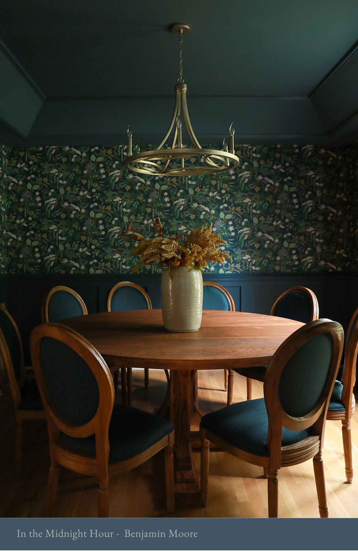 dining room design - in the midnight hour benjamin moore