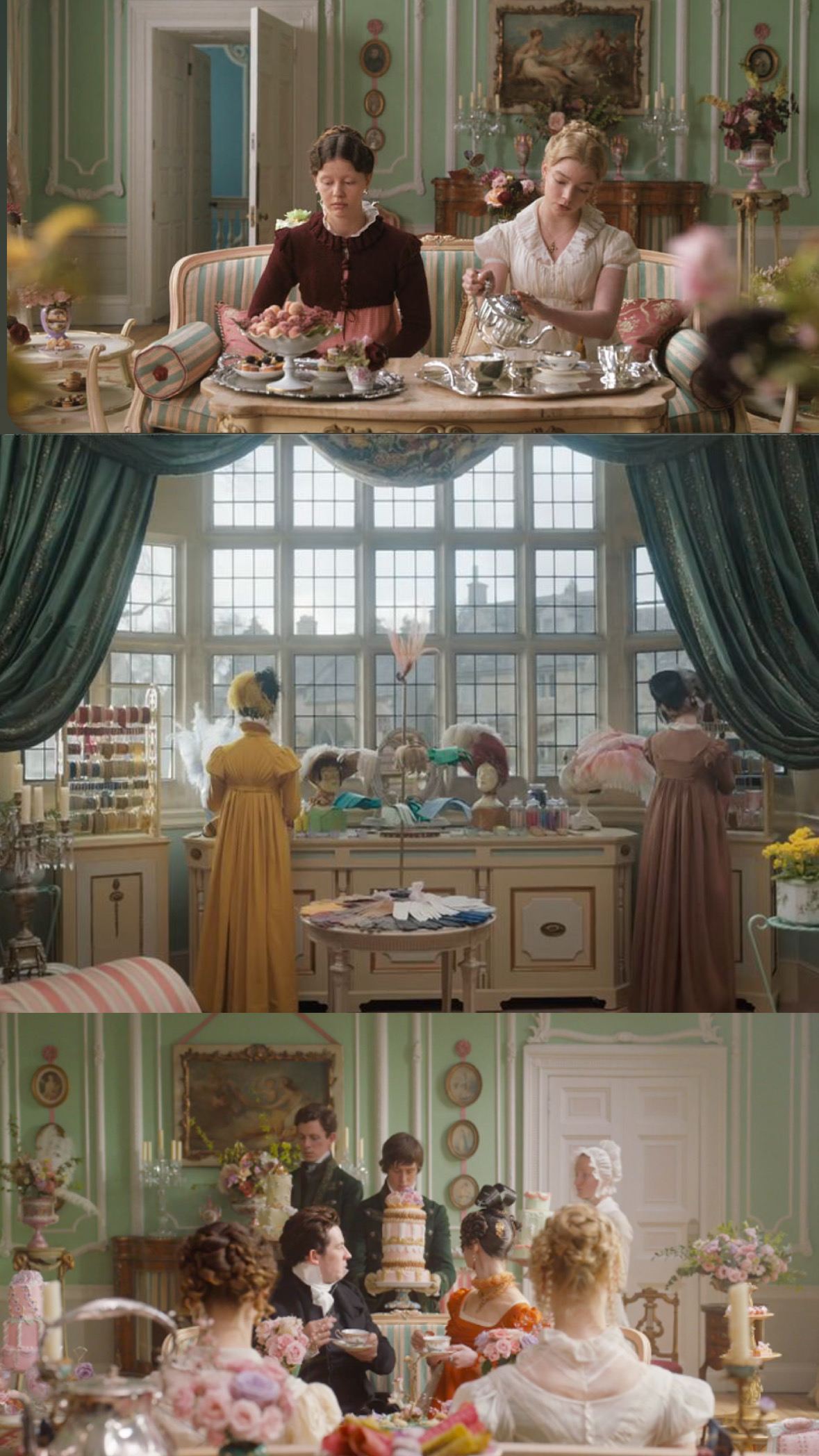 Emma movie set images color inspiration
