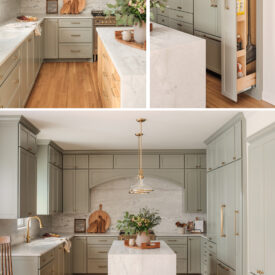 pigeon by farrow and ball - modern kitchen design