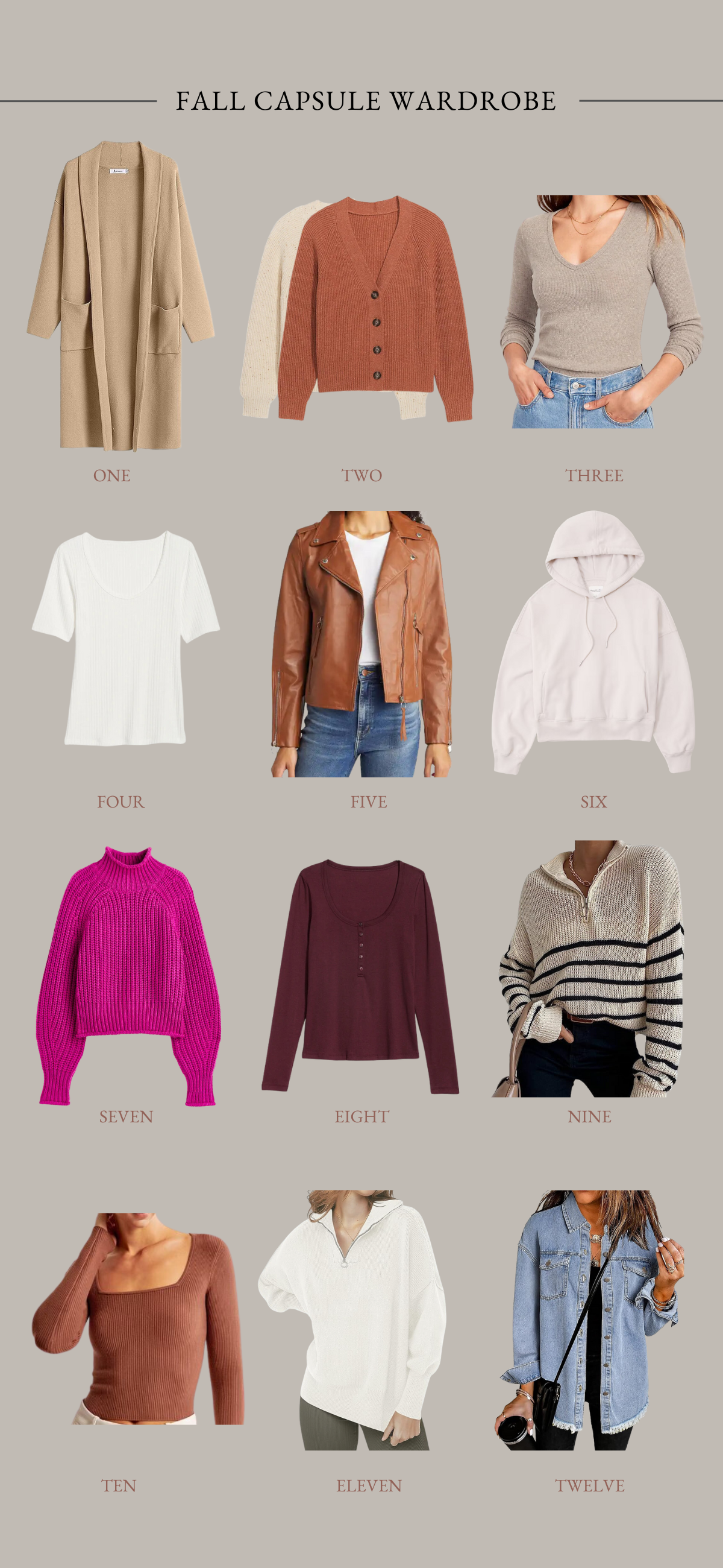 fall capsule wardrobe