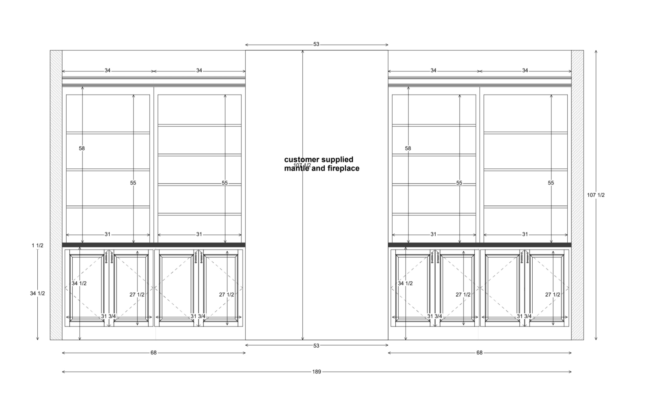 living room bookshelf plans