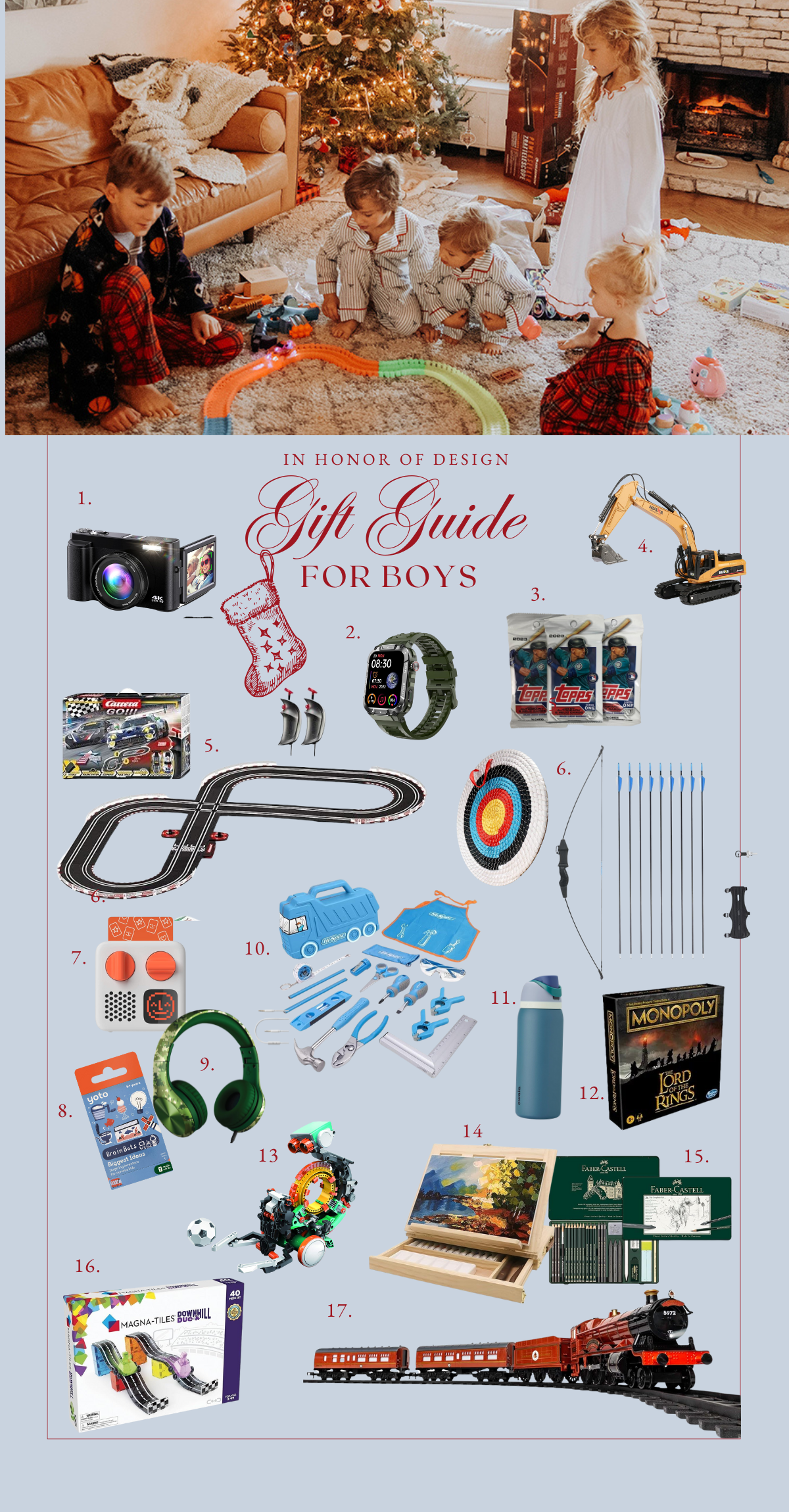 holiday gift guide for boys