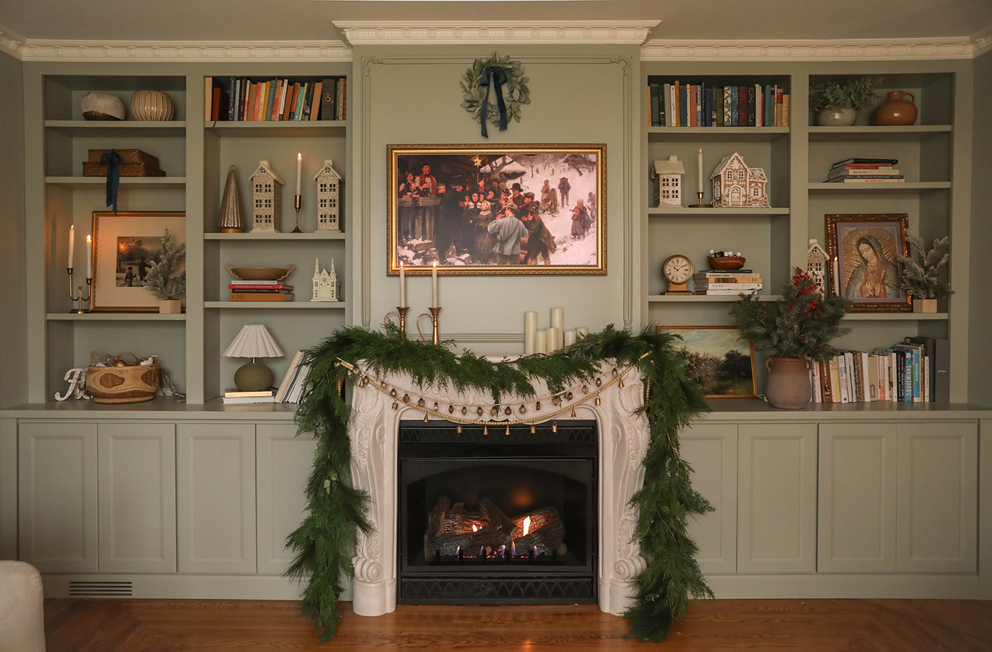 living room -christmas decor