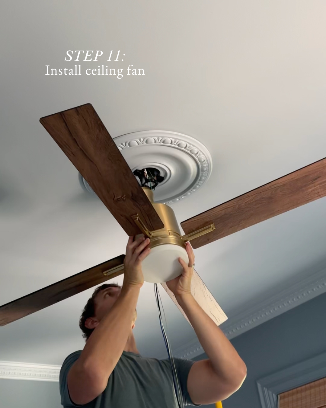 Build a room from scratch - installing a ceiling fan