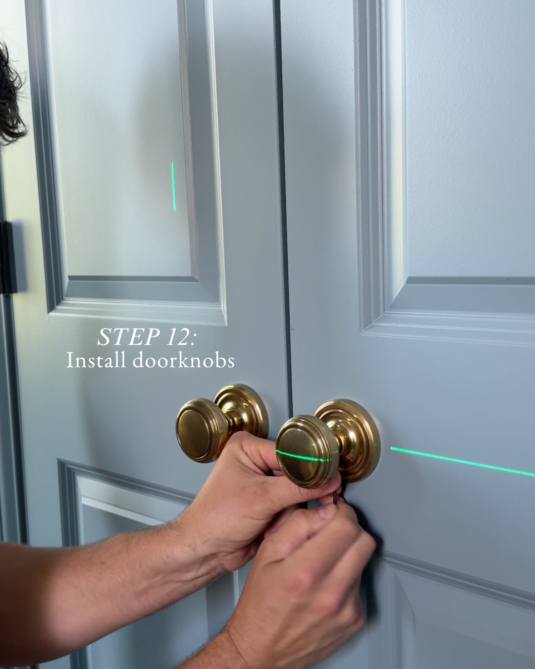 Build a room from scratch - installing doorknobs