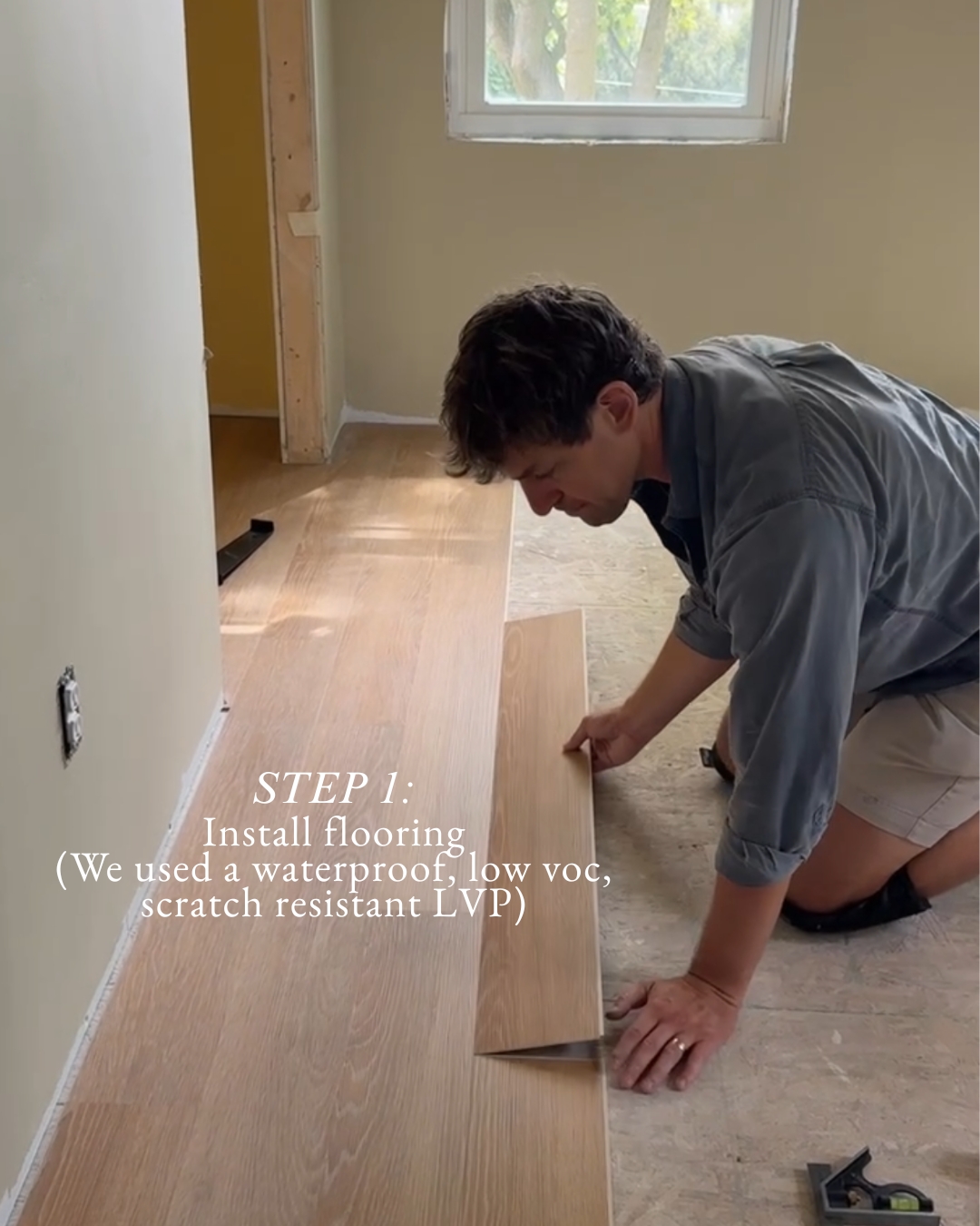 Build a room from scratch - lvp flooring