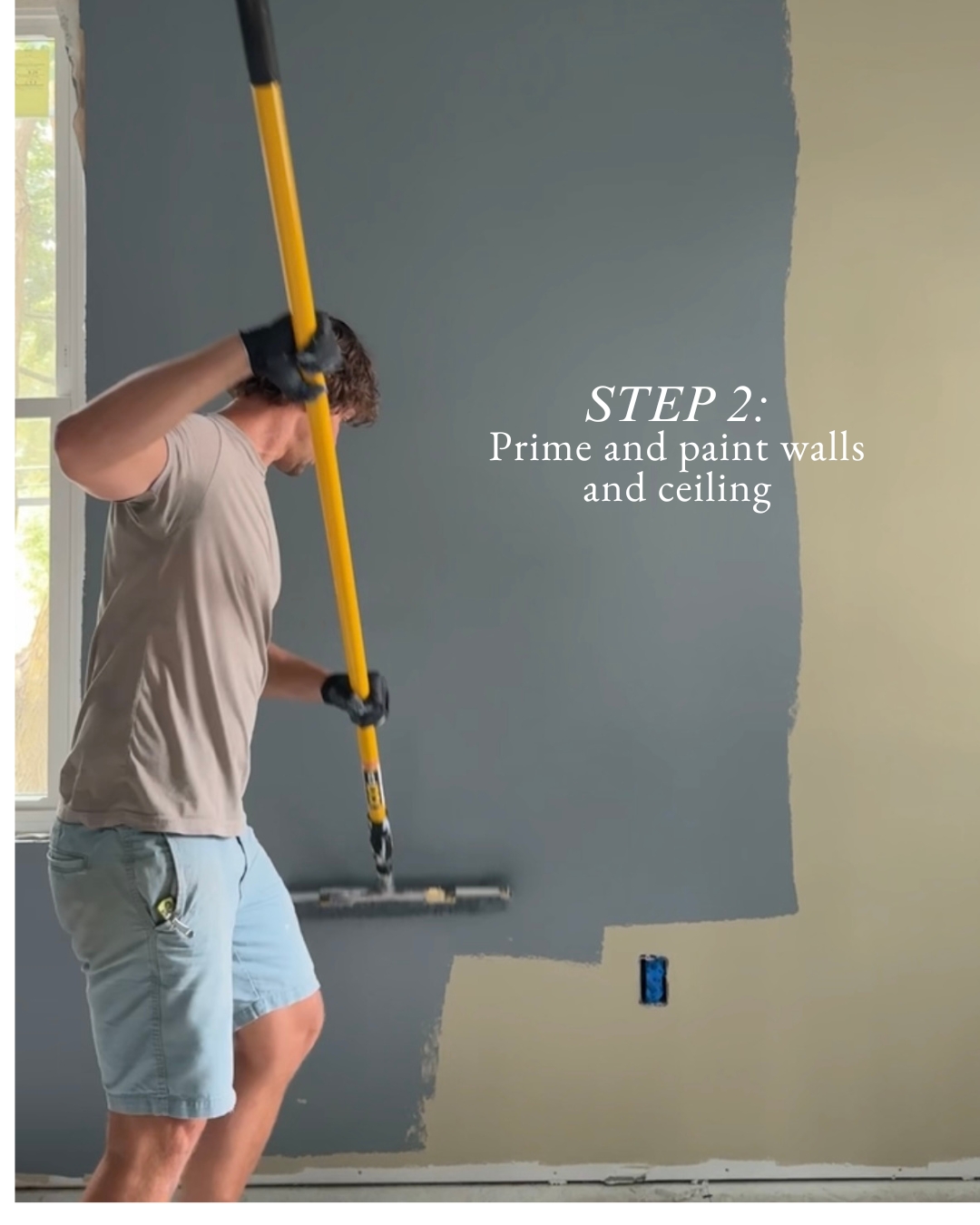 Build a room from scratch - paint and prime walls