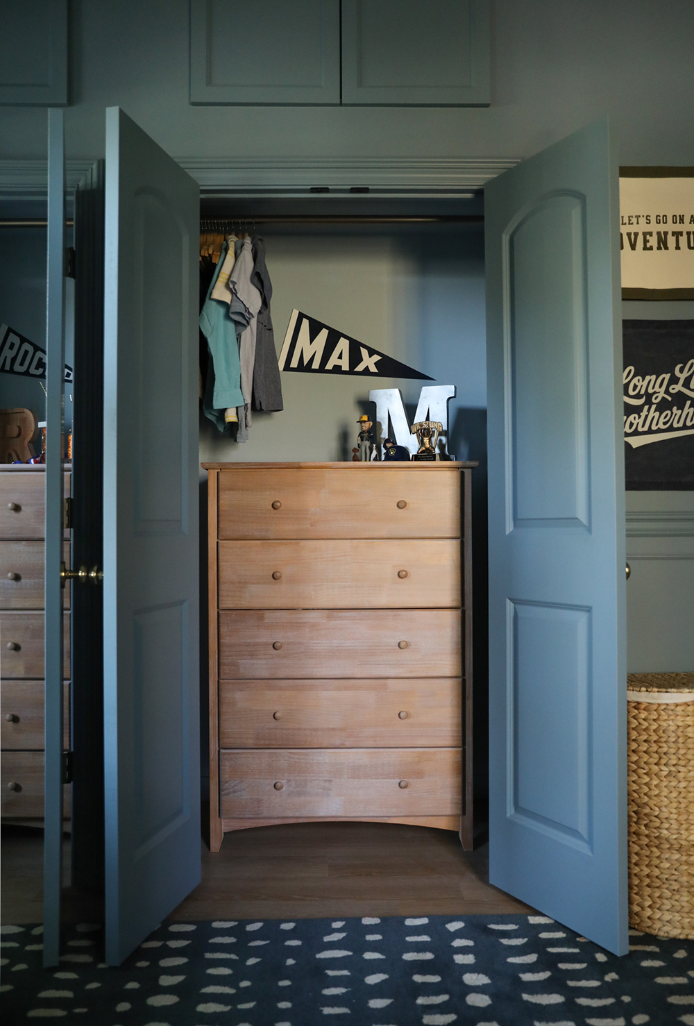 dressers in closet