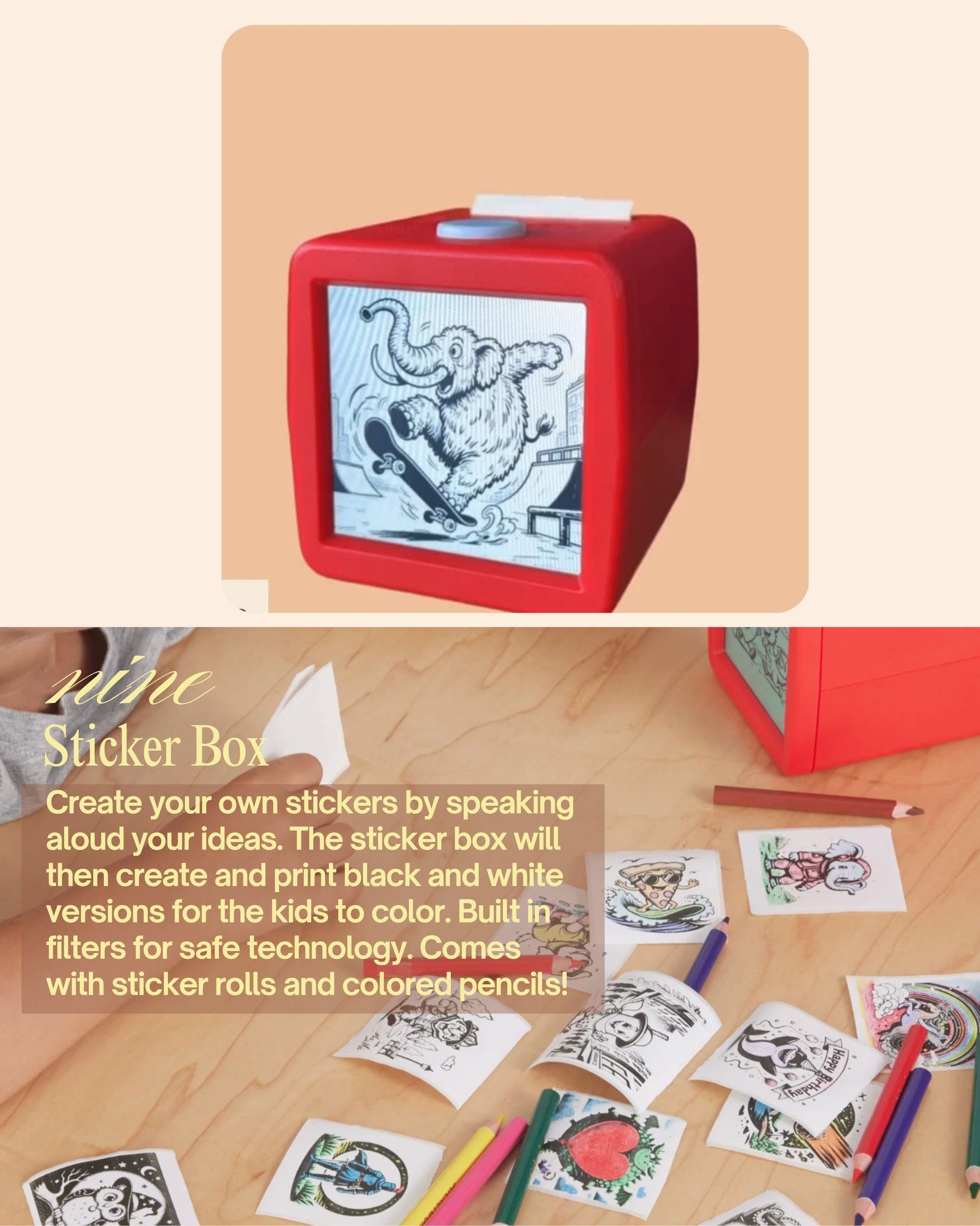 sticker box