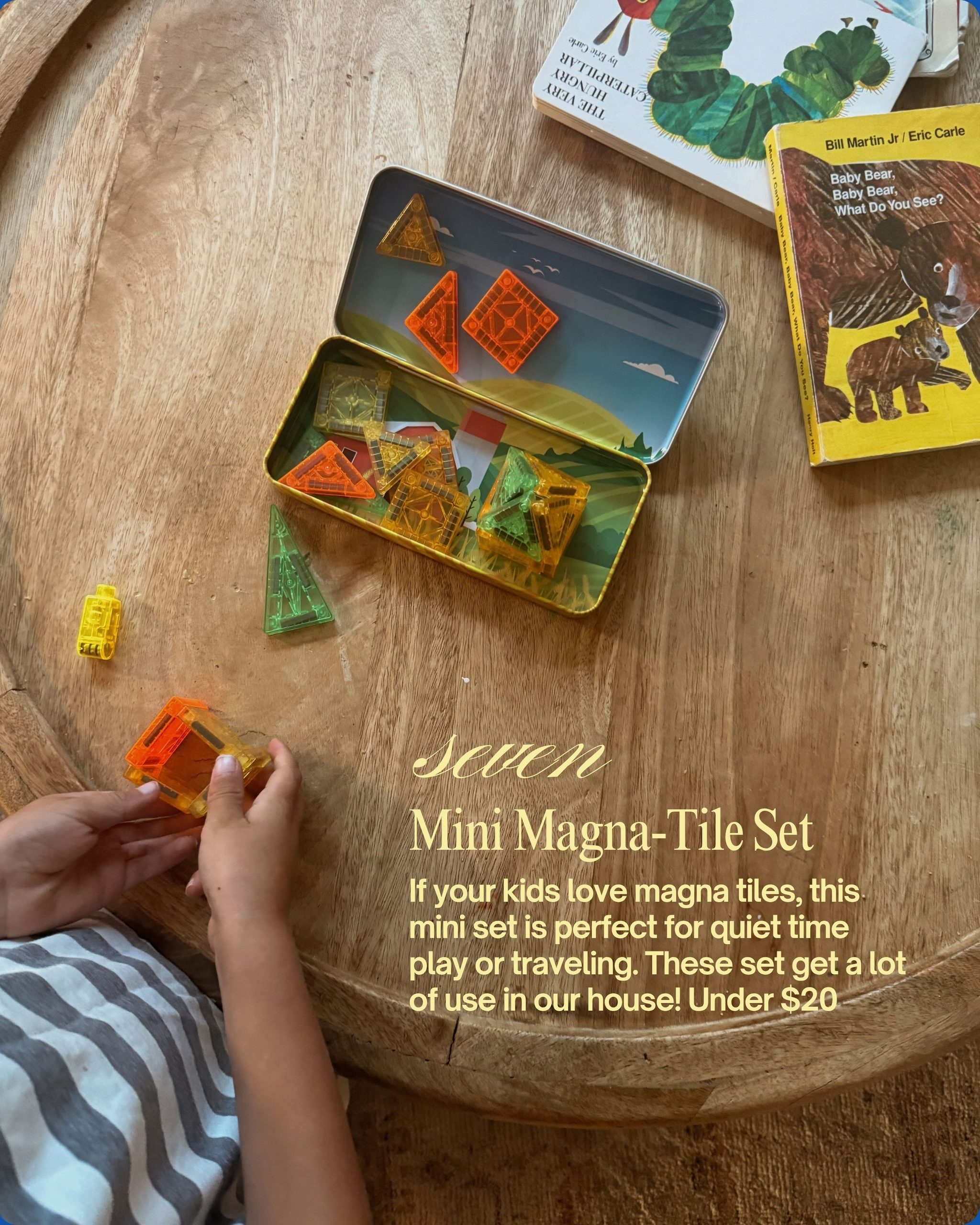 mini magna tile travel set for kids
